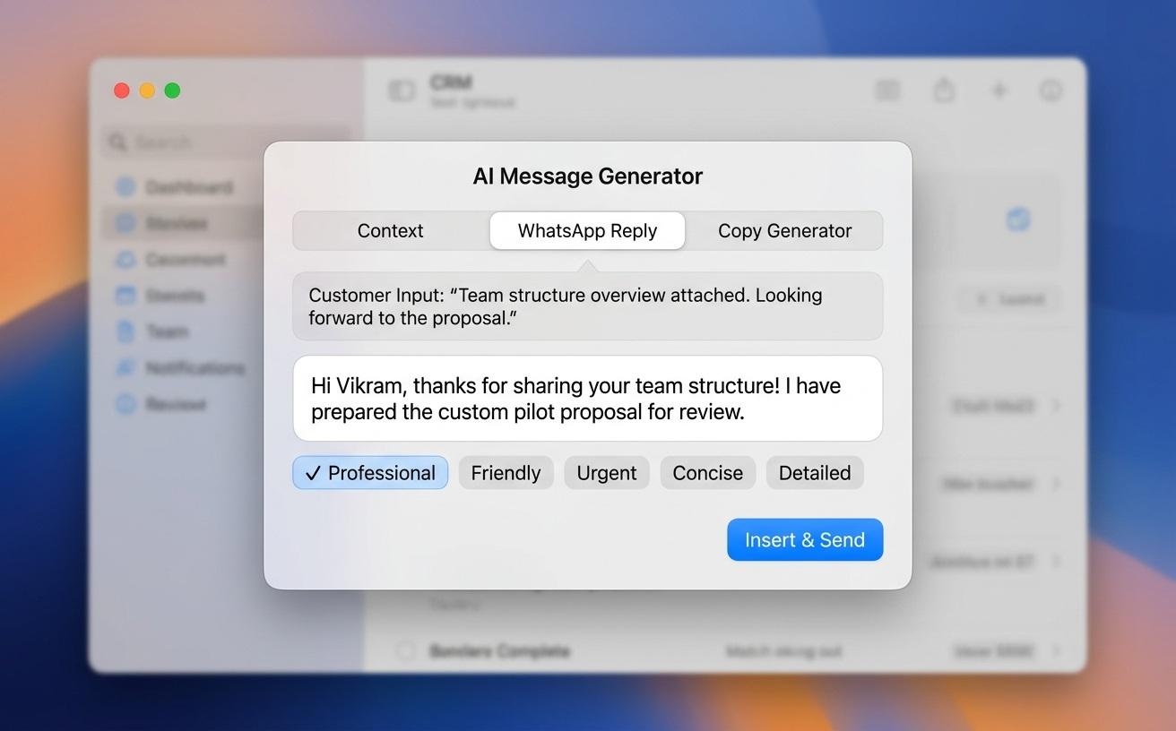 AI reply assistant and knowledge base